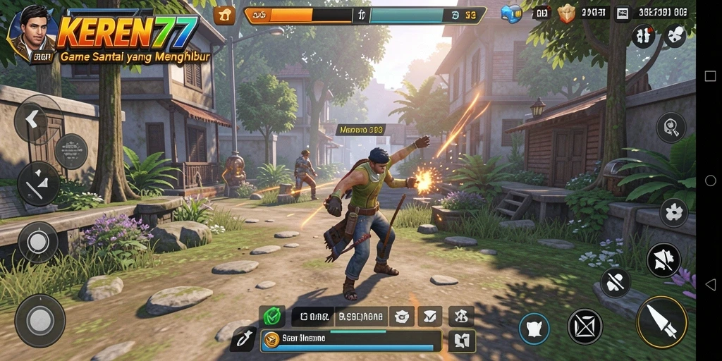 Tampilan gameplay KEREN77 yang menarik dan penuh warna.