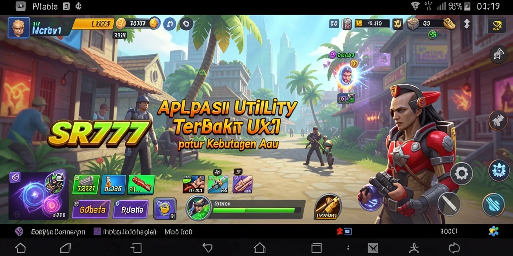 Tampilan antarmuka inovatif SR777 yang memudahkan navigasi aplikasi Utility.
