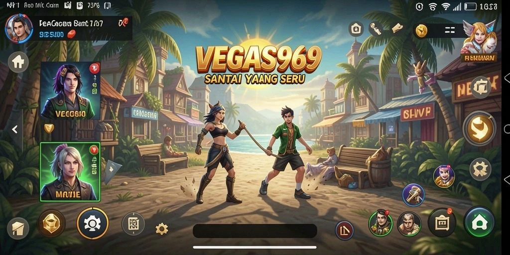 Tampilan gameplay seru di VEGAS969 dengan berbagai mini-game.