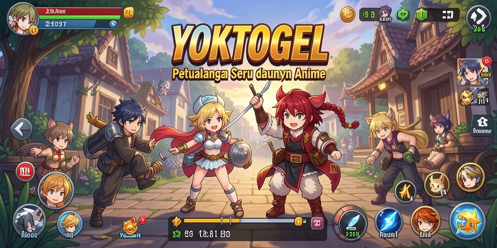 Screenshot gameplay YOKTOGEL yang menampilkan aksi seru dan karakter Anime.